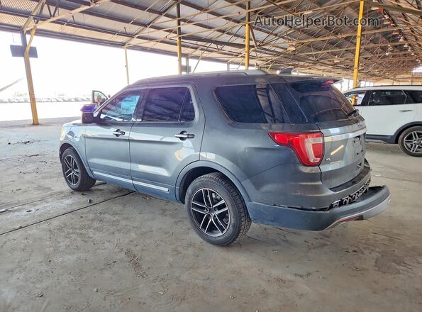 1FM5K7D83HGA93846 2017 FORD EXPLORER Gray Rear left