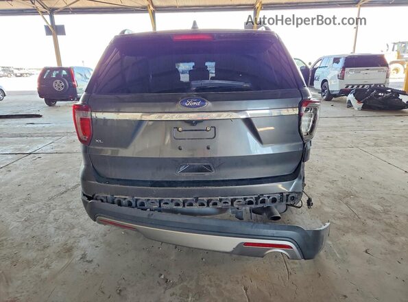 1FM5K7D83HGA93846 2017 FORD EXPLORER Gray Rear view
