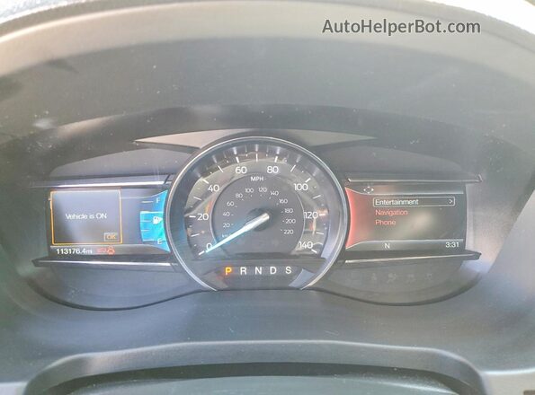 1FM5K7D84JGA19681 2018 FORD EXPLORER Red Instrument cluster view
