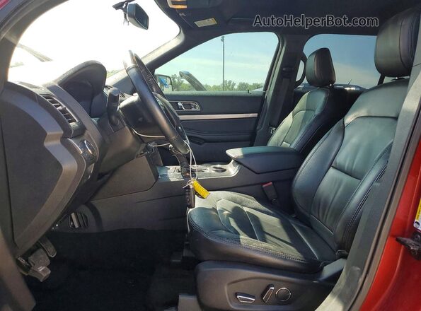 1FM5K7D84JGA19681 2018 FORD EXPLORER Red Front interior view