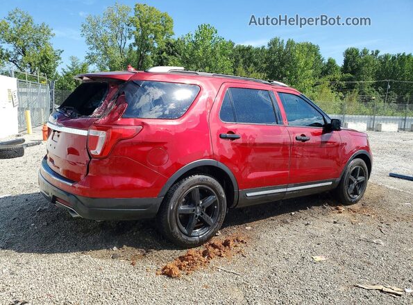 1FM5K7D84JGA19681 2018 FORD EXPLORER Red Rear right