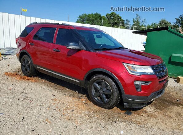 1FM5K7D84JGA19681 2018 FORD EXPLORER Red Front right