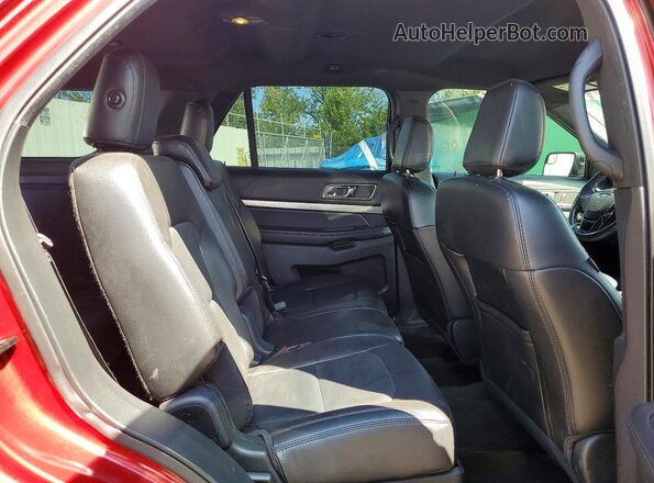 1FM5K7D84JGA19681 2018 FORD EXPLORER Red Rear interior view