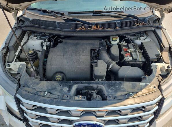 1FM5K7D85HGD84655 2017 FORD EXPLORER Белый Вид подкапотного пространства