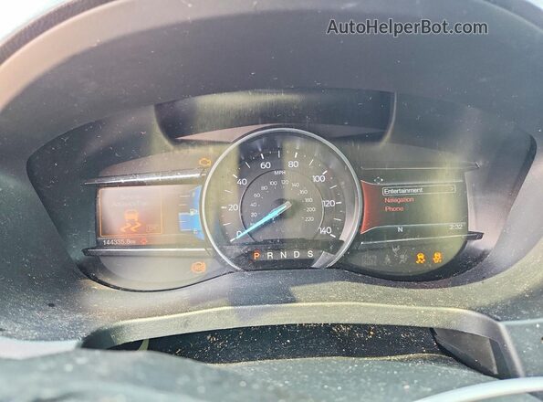 1FM5K7D85HGD84655 2017 FORD EXPLORER Белый Вид щитка приборов