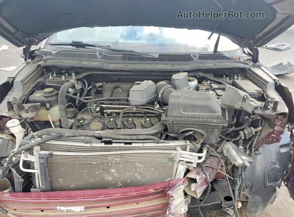 1FM5K7D85JGC30873 2018 FORD EXPLORER Burgundy ძრავის განყოფილების ხედი