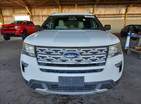 1FM5K7D85KGA78644 2019 FORD EXPLORER White წინა ხედი