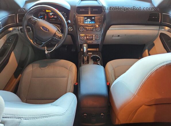 1FM5K7D85KGA78644 2019 FORD EXPLORER White წინა პანელის ხედი