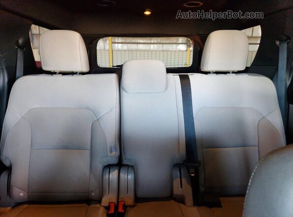 1FM5K7D85KGA78644 2019 FORD EXPLORER White უკანა სავარძლების ხედი