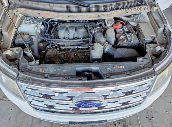 1FM5K7D85KGA78644 2019 FORD EXPLORER White ძრავის განყოფილების ხედი