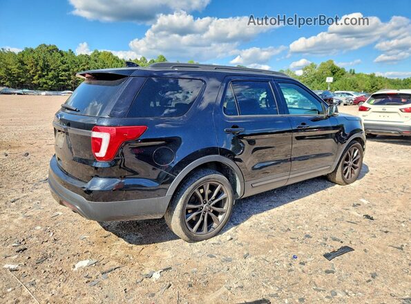 1FM5K7D8XHGA97876 2017 FORD EXPLORER Черный Задняя правая четверть