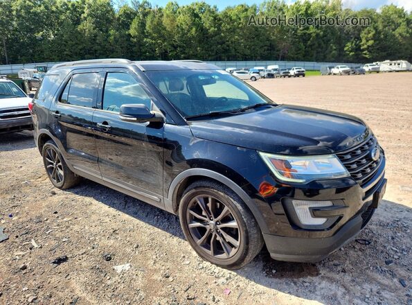 1FM5K7D8XHGA97876 2017 FORD EXPLORER Черный Передняя правая четверть