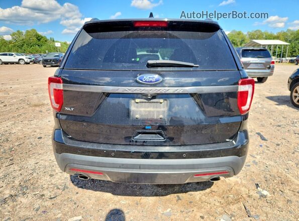 1FM5K7D8XHGA97876 2017 FORD EXPLORER Черный Вид сзади