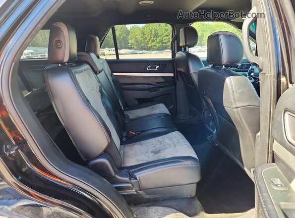 1FM5K7D8XHGA97876 2017 FORD EXPLORER Черный Вид задней части салона
