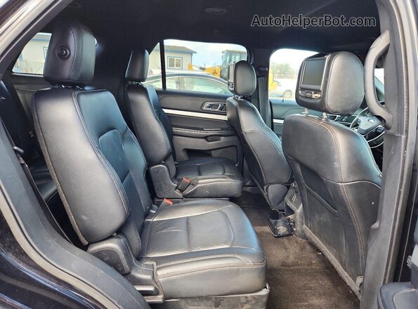 1FM5K7DH2GGA86028 2016 FORD EXPLORER Black Rear interior view