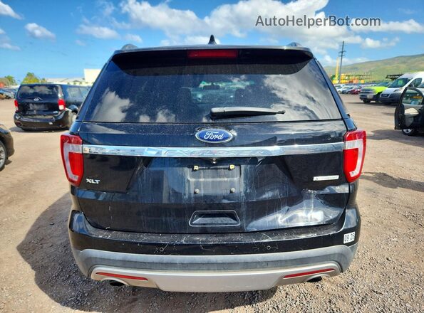 1FM5K7DH2GGA86028 2016 FORD EXPLORER Black Rear view