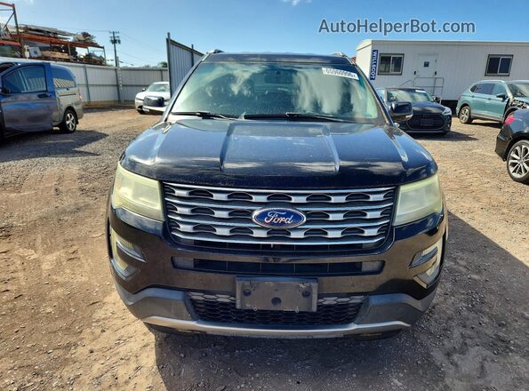 1FM5K7DH2GGA86028 2016 FORD EXPLORER Black Front view