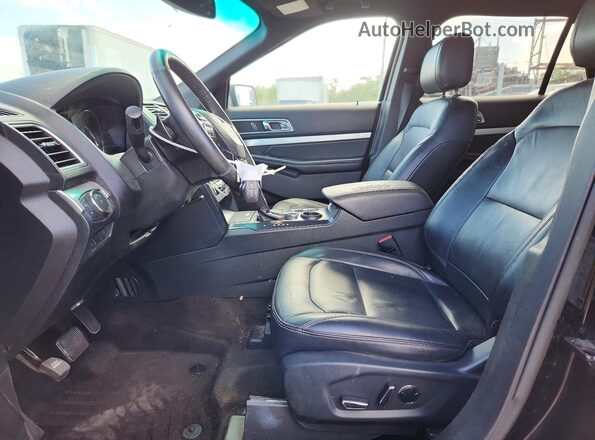 1FM5K7DH2GGA86028 2016 FORD EXPLORER Black Front interior view