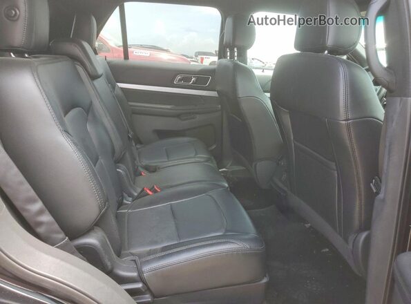 1FM5K7DH2GGD35847 2016 FORD EXPLORER Black Widok wnętrza z tyłu