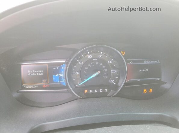 1FM5K7DH2GGD35847 2016 FORD EXPLORER Black Widok zestawu wskaźników