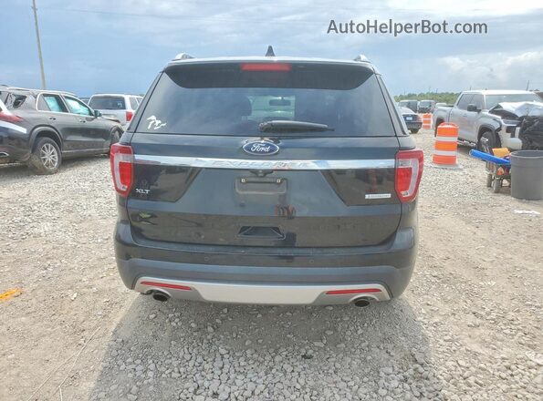 1FM5K7DH2GGD35847 2016 FORD EXPLORER Black Widok z tyłu