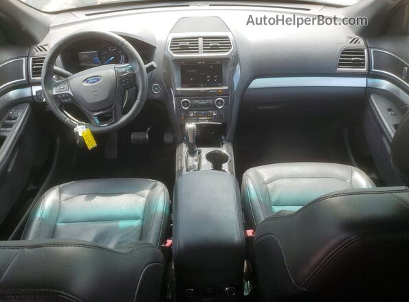 1FM5K7DH2GGD35847 2016 FORD EXPLORER Black Widok deski rozdzielczej