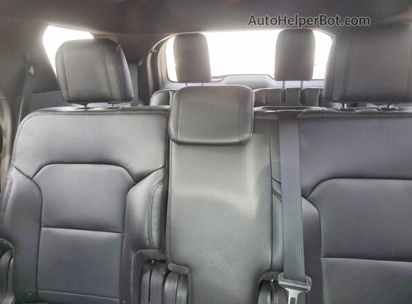 1FM5K7DH2GGD35847 2016 FORD EXPLORER Black Widok tylnych siedzeń