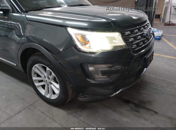 1FM5K7DH3GGC71317 2016 FORD EXPLORER Зеленый Вид спереди