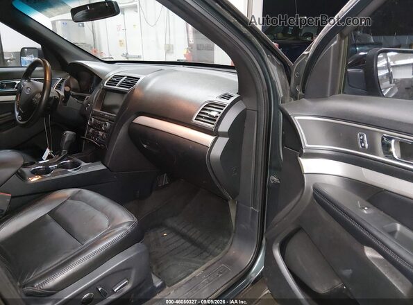 1FM5K7DH3GGC71317 2016 FORD EXPLORER Зеленый Вид салона спереди
