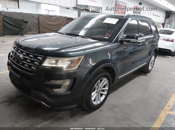 1FM5K7DH3GGC71317 2016 FORD EXPLORER Зеленый Передняя левая четверть
