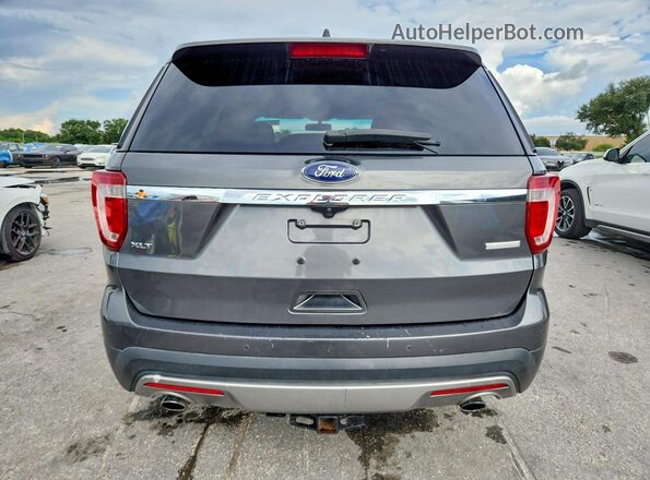 1FM5K7DH6GGC85874 2016 FORD EXPLORER Gray Հետևի տեսք