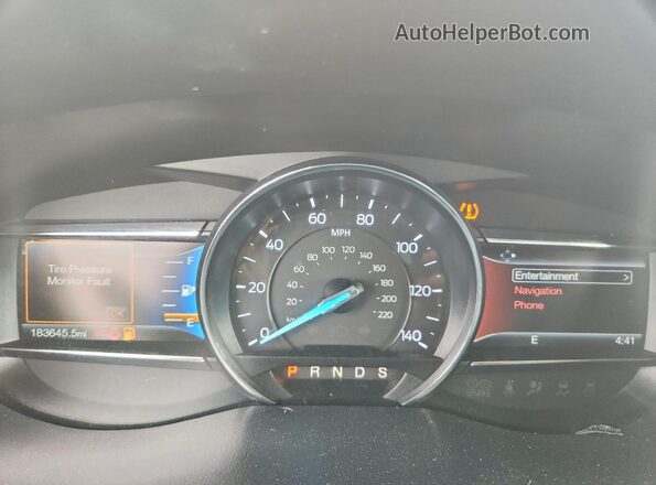 1FM5K7DH6GGC85874 2016 FORD EXPLORER Gray Սարքավորումների վահանակի տեսք