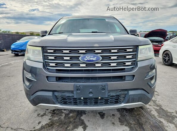 1FM5K7DH6GGC85874 2016 FORD EXPLORER Gray Դիմացի տեսք