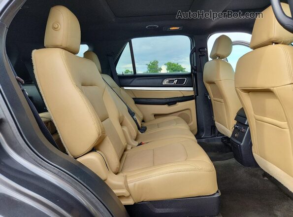 1FM5K7DH6GGC85874 2016 FORD EXPLORER Gray Սալոնի հետևի տեսք