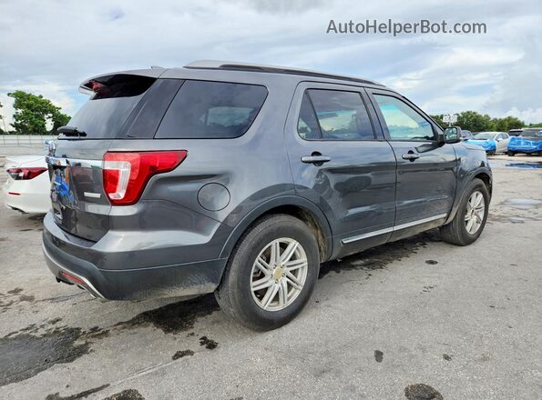 1FM5K7DH6GGC85874 2016 FORD EXPLORER Gray Հետևի աջ