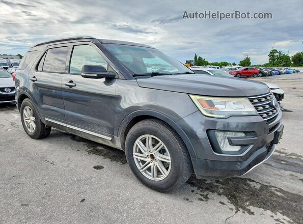 1FM5K7DH6GGC85874 2016 FORD EXPLORER Gray Առջևի աջ
