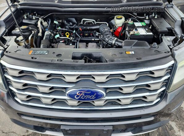 1FM5K7DH6GGC85874 2016 FORD EXPLORER Gray Շարժիչի բաժամունքի տեսք