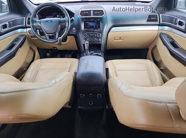 1FM5K7DH6GGC85874 2016 FORD EXPLORER Gray Առջևի վահանակի տեսք