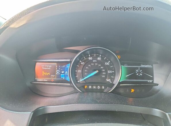 1FM5K7F80GGA61920 2016 FORD EXPLORER Черный Вид щитка приборов