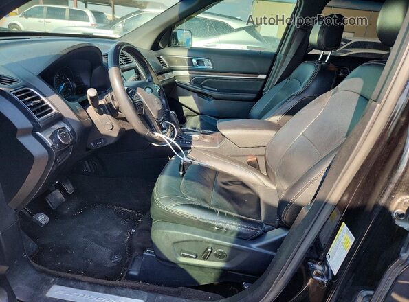 1FM5K7F80GGA61920 2016 FORD EXPLORER Черный Вид салона спереди