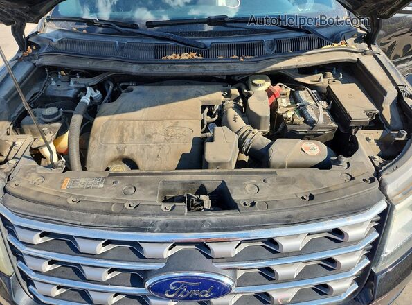 1FM5K7F80GGA61920 2016 FORD EXPLORER Черный Вид подкапотного пространства