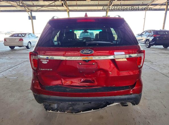 1FM5K7F84HGB07279 2017 FORD EXPLORER Burgundy Widok z tyłu