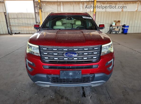 1FM5K7F84HGB07279 2017 FORD EXPLORER Burgundy Widok z przodu
