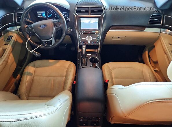 1FM5K7F84HGB07279 2017 FORD EXPLORER Burgundy Widok deski rozdzielczej