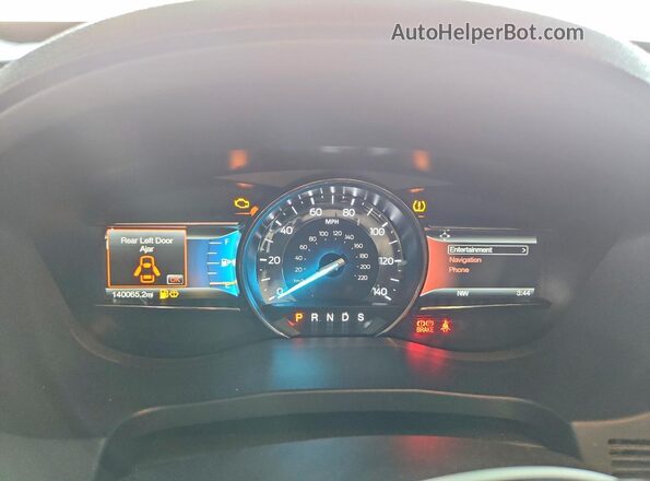 1FM5K7F85HGD04476 2017 FORD EXPLORER Черный Вид щитка приборов