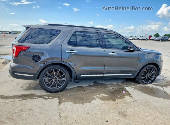 1FM5K7F87KGA93093 2019 FORD EXPLORER Gray Rear right