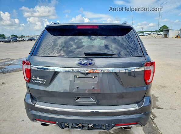 1FM5K7F87KGA93093 2019 FORD EXPLORER Gray Rear view