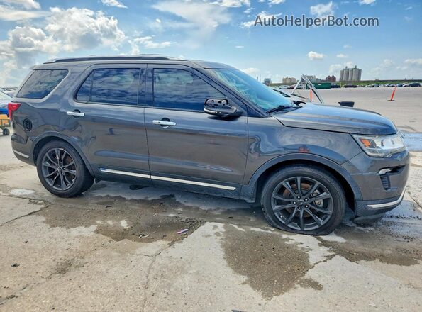 1FM5K7F87KGA93093 2019 FORD EXPLORER Gray Front right