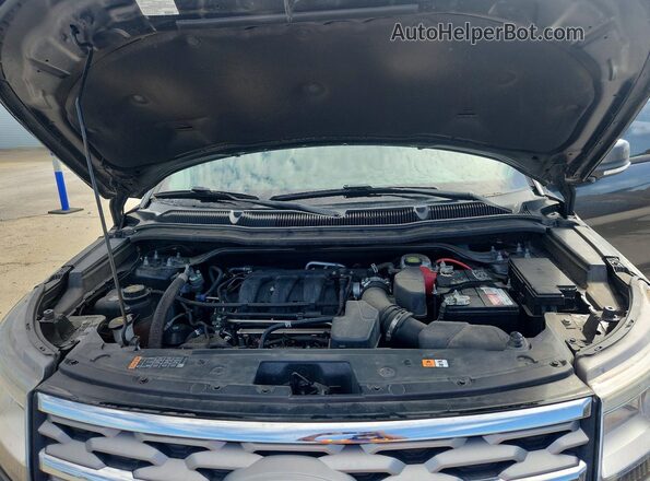 1FM5K7F87KGA93093 2019 FORD EXPLORER Gray Engine compartment view