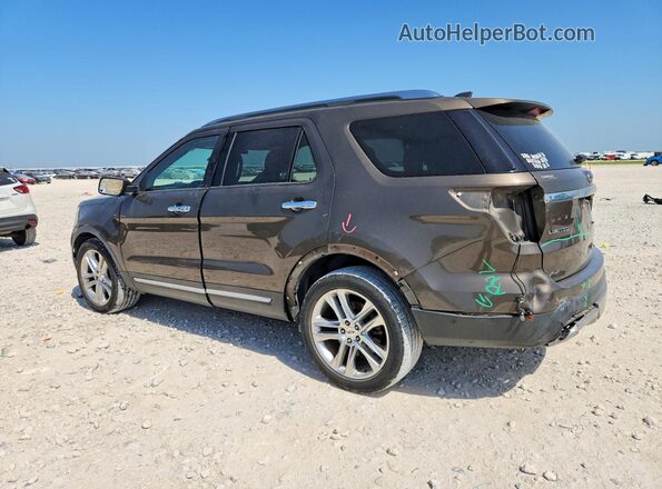 1FM5K7FH4GGC64082 2016 FORD EXPLORER Brown Tył lewy